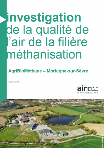 vignette du rapport investigation de la QA de la filiere methanisation