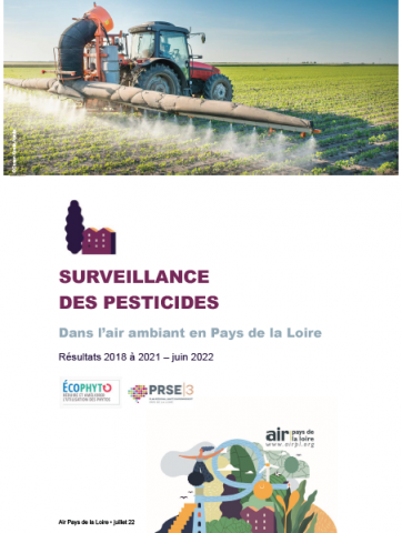 Couverture rapport surveillance pesticides