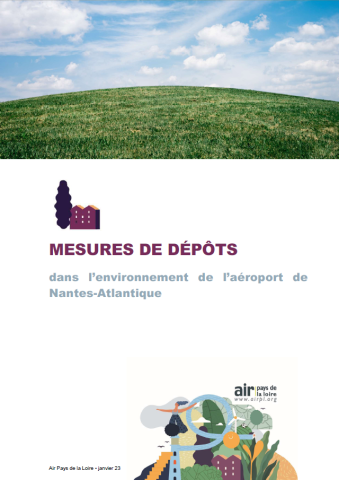 couv rapport sur mesures de dépôts dans l’environnement de l’aéroport de Nantes-Atlantique