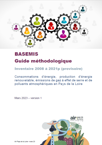 couverture rapport BASEMIS, guide méthodologique, inventaire 2008 à 2021p