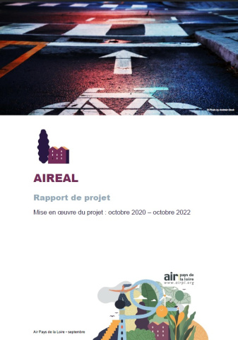 couverture du rapport AIREAL avec illustration graphique d'une route et d'un vélo