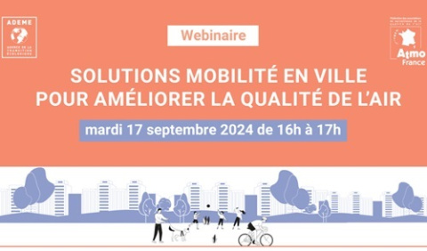 bandeau du webinaire sur les solutions mobilité en ville pour améliorer la QA