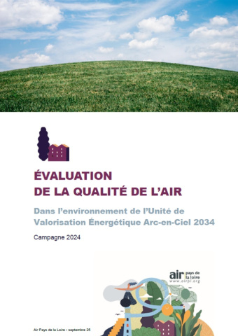 couv du rapport d'évaluation de la QA dans l'environnement d'Arc-en-Ciel 2034 avec illustration d'herbe et de ciel