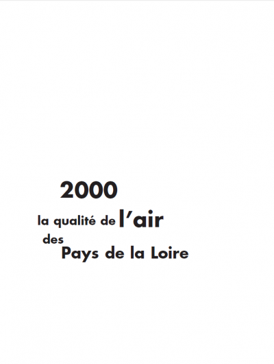 rapport annuel 2000
