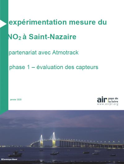 vignette rapport Expérimentation mesure du NO2 à Saint-Nazaire