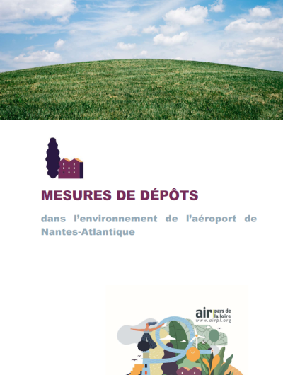 couv rapport sur mesures de dépôts dans l’environnement de l’aéroport de Nantes-Atlantique