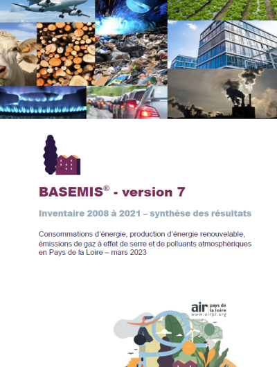 couverture rapport BASEMIS, inventaire 2008-2021-synthÃ¨se des rÃ©sultats