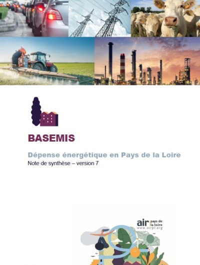 couverture note de synthèse V7 BASEMIS sur la dépense énergétique en Pays de la Loire