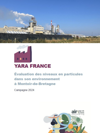couverture du rapport YARA avec photo de l'usine